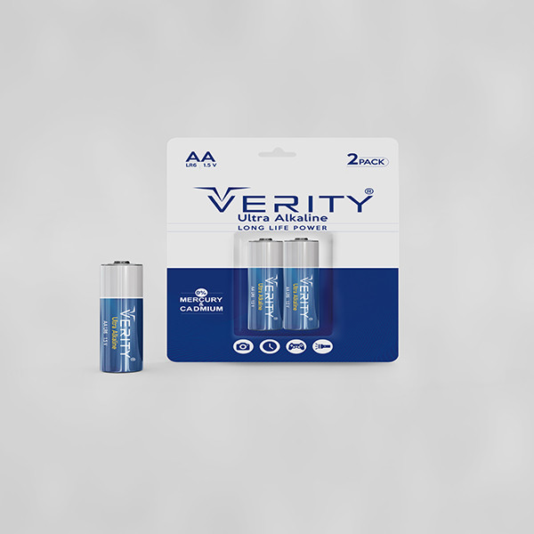 باتری قلمی وریتی مدل R06 SUPERALKALIN بسته دو عددی