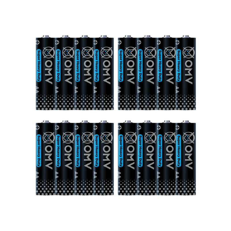 باتری قلمی او ام وی مدل R6P Super heavy duty بسته 16 عددی