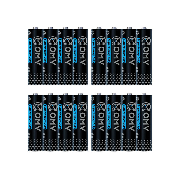 باتری قلمی او ام وی مدل R6P Super heavy duty بسته 16 عددی