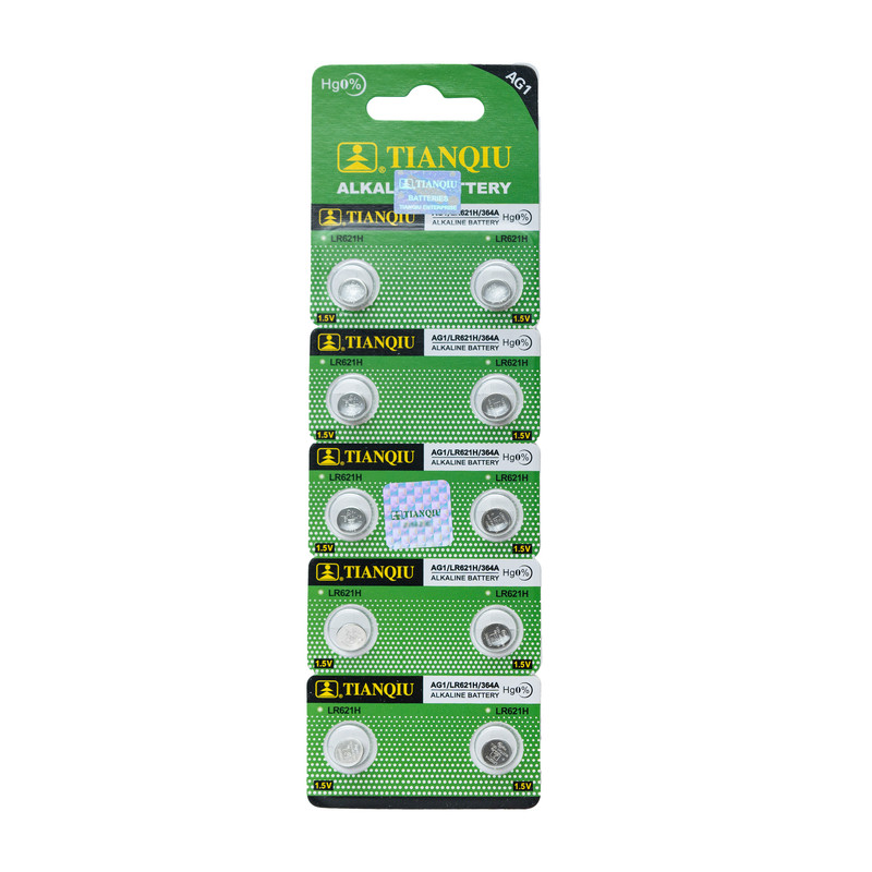 باتری ساعت تیانکیو مدل AG1 LR 621 HOriginal  بسته 10 عددی