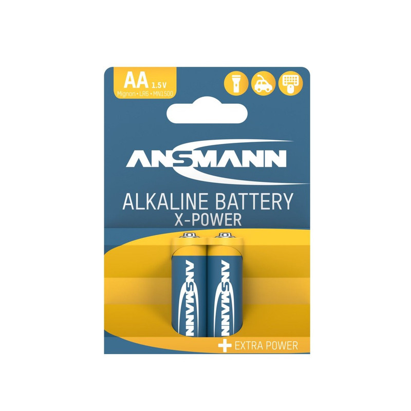 باتری قلمی آنسمن مدل ANSMANN Alkaline X-POWER بسته ۲ عددی