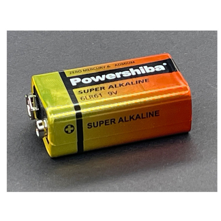 باتری کتابی پاورشیبا مدل SUPER ALKALINE 6LR61 بسته ۱ عددی