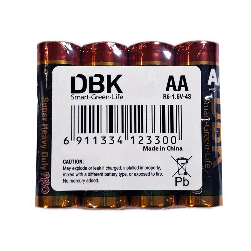 باتری قلمی دی بی کی مدل Super Heavy Duty بسته 4 عددی