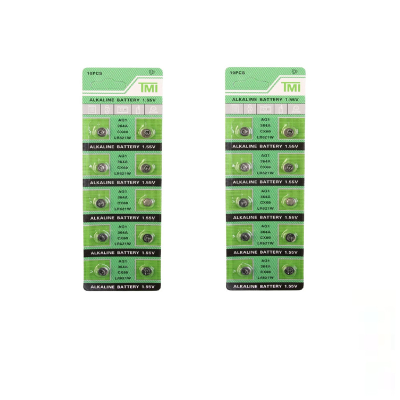 باتری ساعت تی ام ای مدل AG 1 (LR621W) بسته 20 عددی