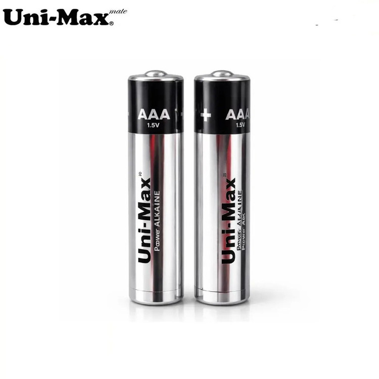 باتری نیم قلمی یونی مکس مدل POWER ALKALINE بسته ۲ عددی