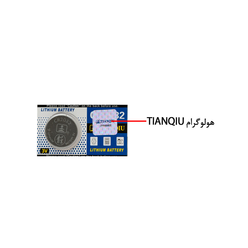 باتری سکه ای تیانکیو مدل CR2032