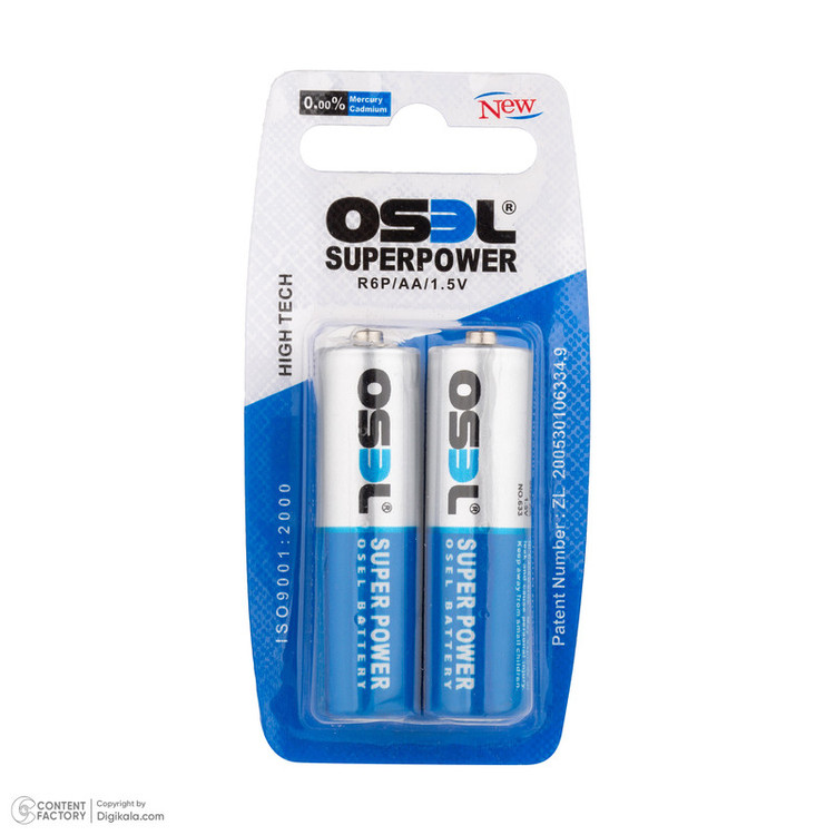 باتری قلمی اوسل مدل Super Power R6P بسته 12 عددی