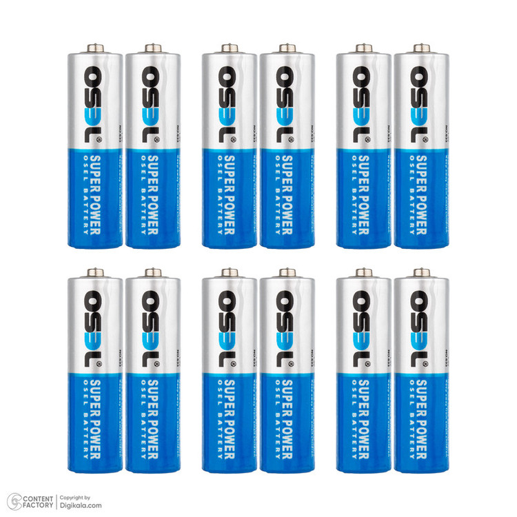 باتری قلمی اوسل مدل Super Power R6P بسته 12 عددی