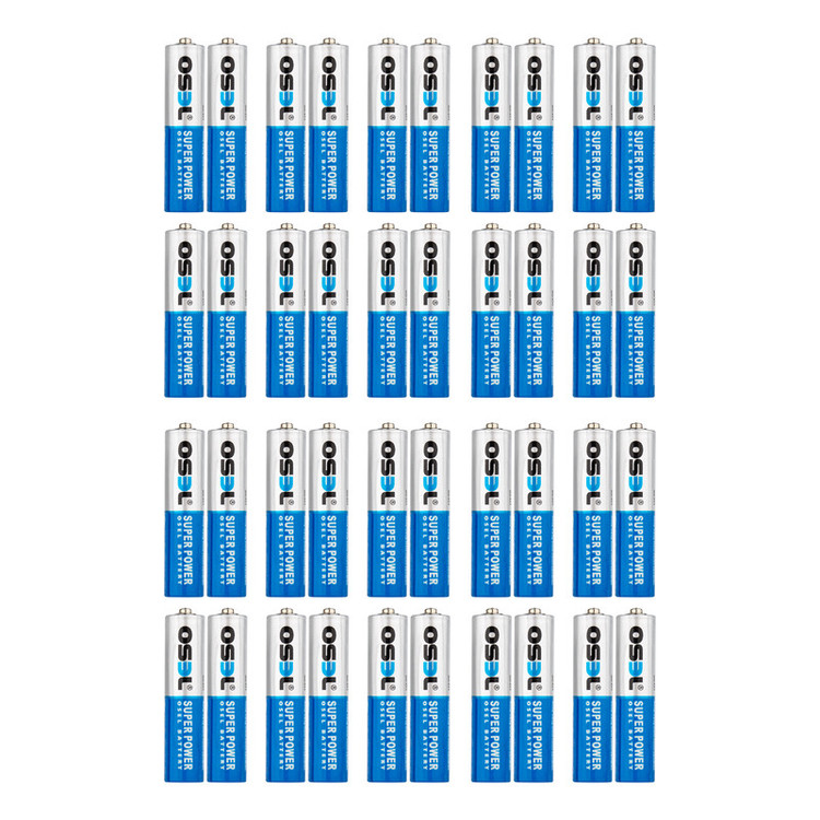 باتری نیم قلمی اوسل مدل Super Power R03P بسته 40 عددی
