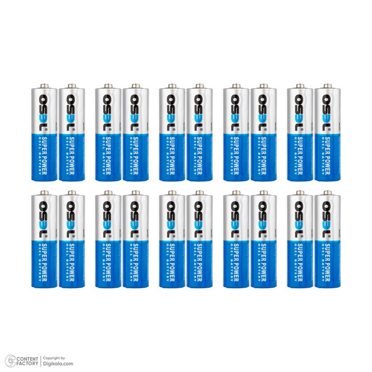 باتری قلمی اوسل مدل Super Power R6P بسته 20 عددی