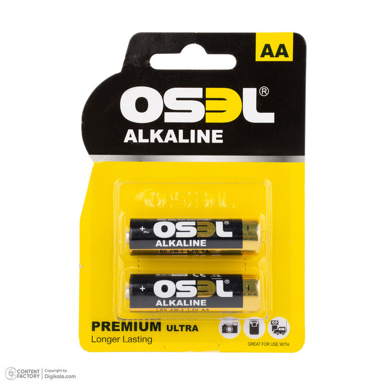 باتری قلمی اوسل مدل Alkaline LR6 AM-3 بسته 12 عددی