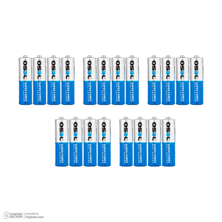 باتری قلمی اوسل مدل Super Power R6P UM-3 بسته 20 عددی