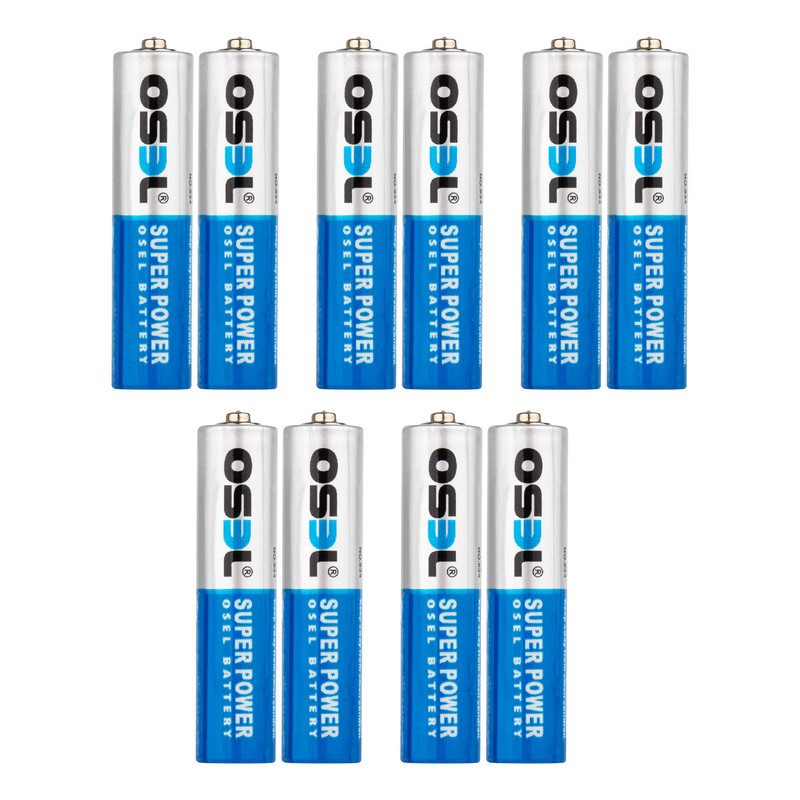 باتری نیم قلمی اوسل مدل Super Power R03P بسته 10 عددی