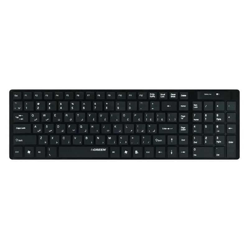 کیبورد بی سیم گرین مدل GK-101W با حروف فارسی