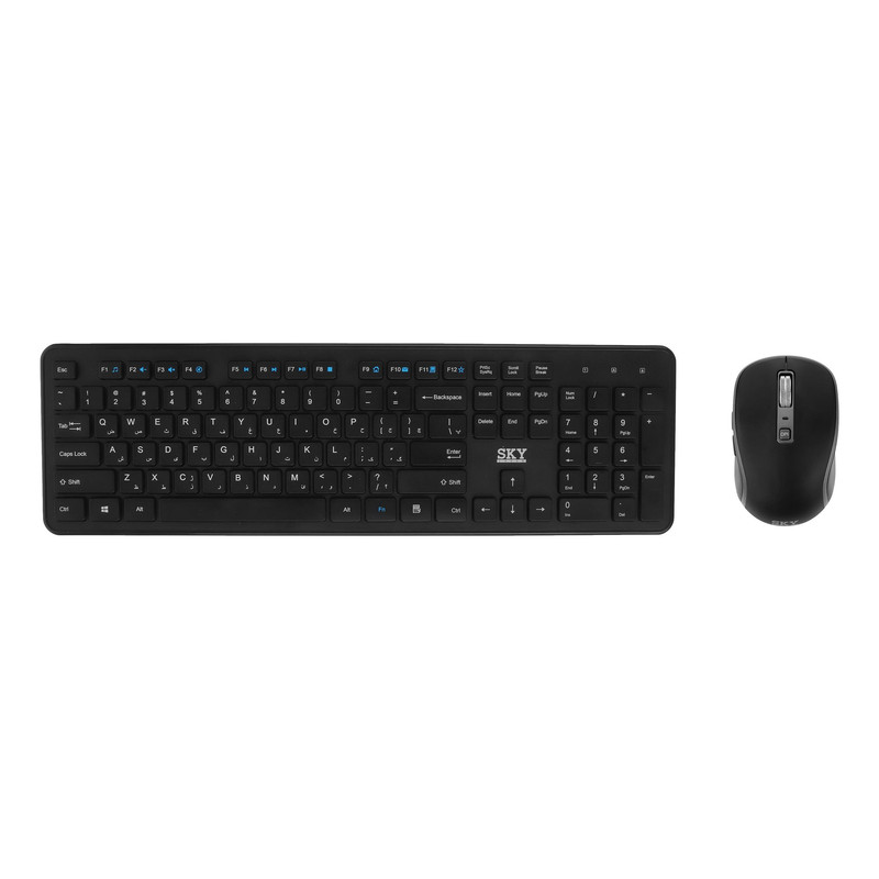 کیبورد و ماوس بی‌سیم اسکای لیزر مدل KG9012+G1060E6