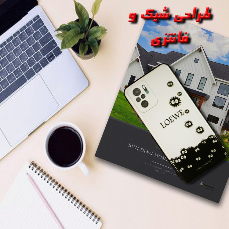 کاور لاین کینگ مدل Microb gogolii مناسب برای گوشی موبایل شیائومی Redmi Note10/10S به همراه پایه نگهدارنده