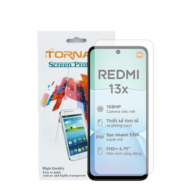 محافظ صفحه نمایش تورنادو مدل نانو مناسب برای موبایل شیائومی Redmi 13X