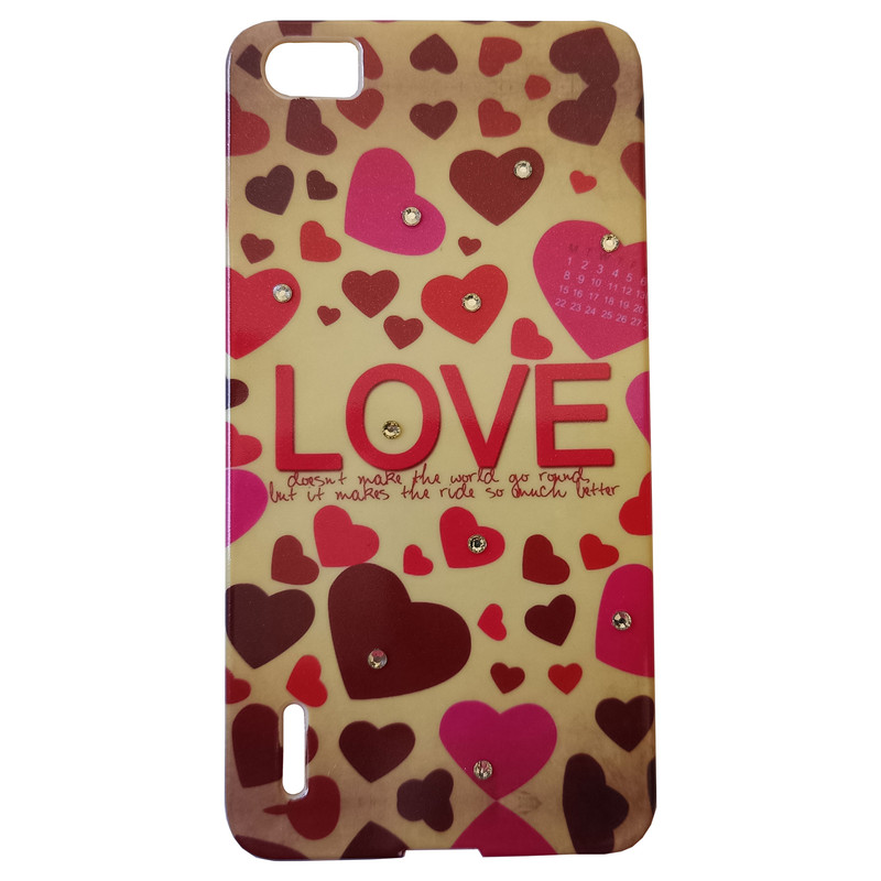 کاور مدل ژله ای طرح LOVE مناسب برای گوشی موبایل هوآوی Honor 6