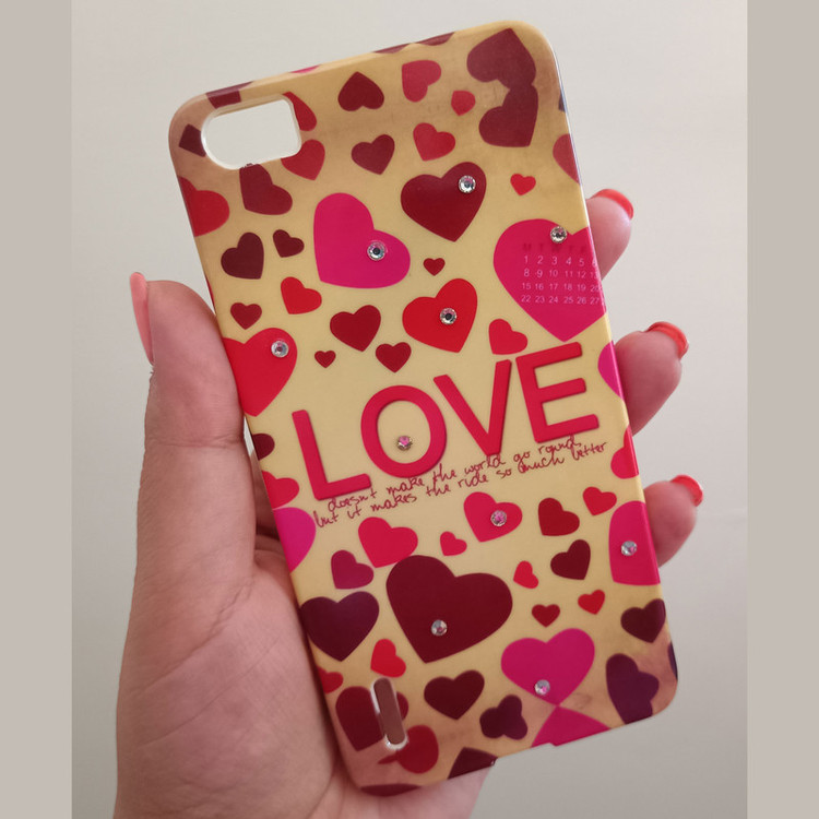 کاور مدل ژله ای طرح LOVE مناسب برای گوشی موبایل هوآوی Honor 6
