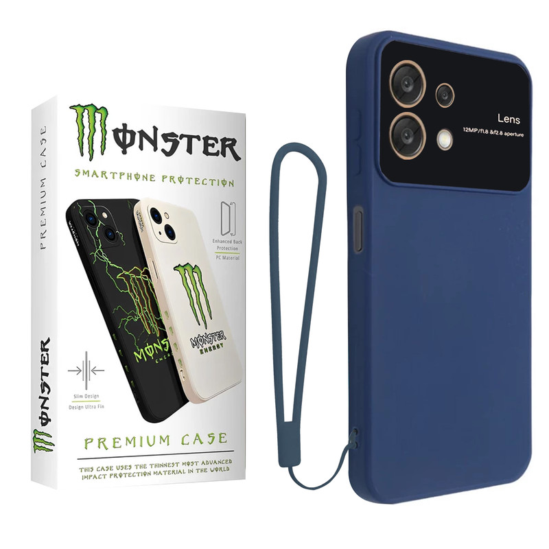 کاور مانستر مدل Lens Protection Strap مناسب برای گوشی موبایل شیائومی Redmi Note 13 Pro 5G/ Poco X6 5Gبه همراه بند