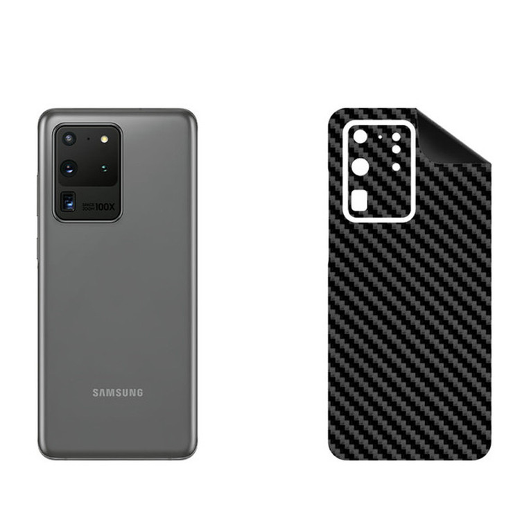 برچسب پوششی بستور مدل BT-Fiber طرح فیبر کربن مناسب برای گوشی موبایل سامسونگ Galaxy S20 Ultra 5G