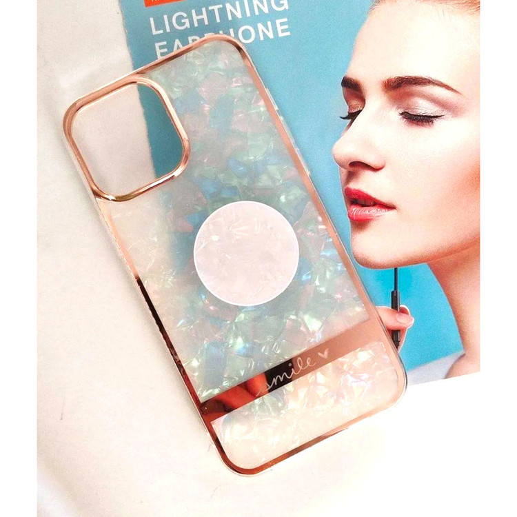 کاور لاین کینگ مدل کریستال یخی مناسب برای گوشی موبایل اپل IPhone 11 به همراه پایه نگهدارنده