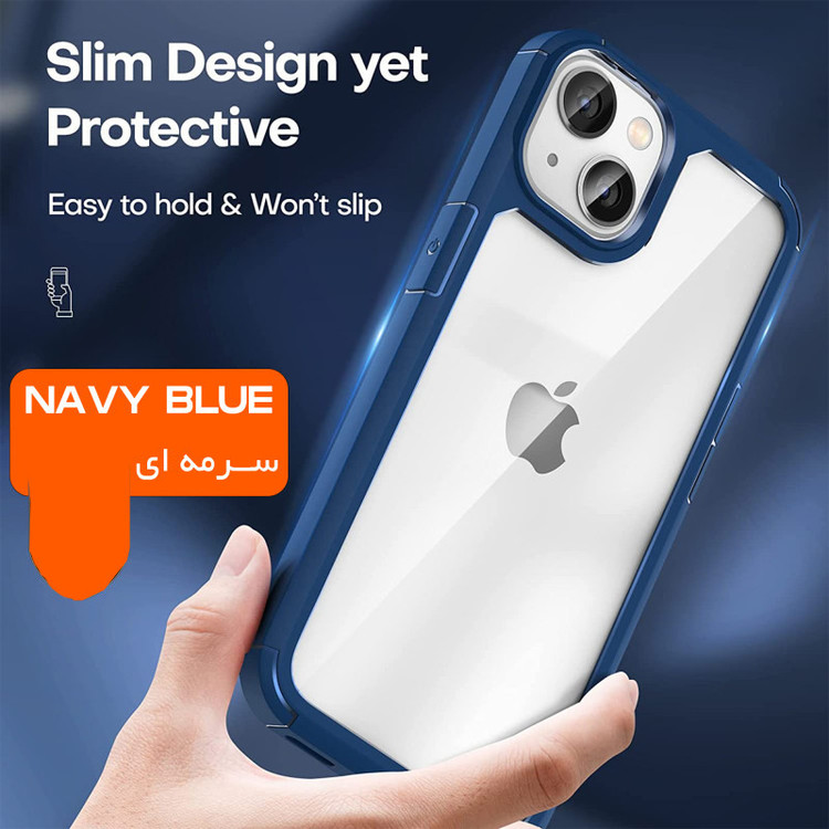 کاور آیرون من مدل SPG مناسب برای گوشی موبایل اپل iPhone 14 PLUS به همراه قلم لمسی