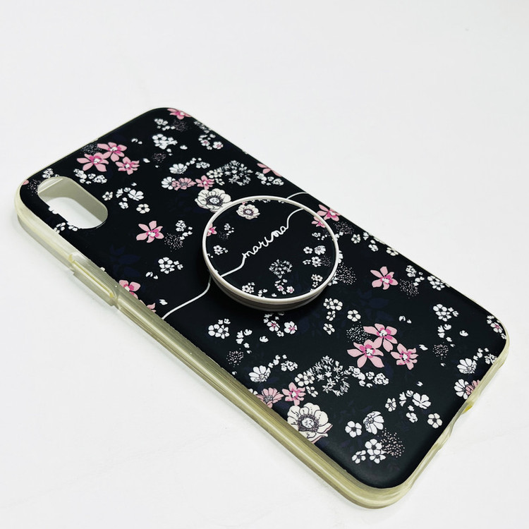 کاور مدل Flower02 مناسب برای گوشی موبایل اپل Iphone X/XS به همراه پاپ سوکت
