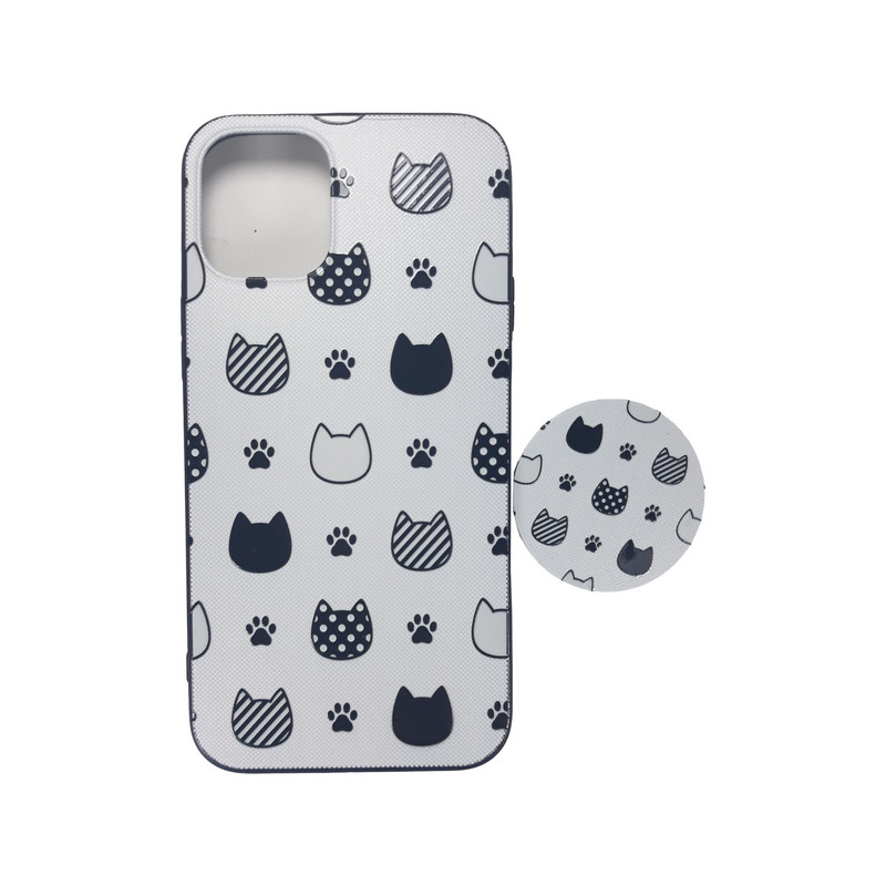 کاور مدل aw12 برای گوشی موبایل اپل iPhone 11 به همراه پاپ سوکت