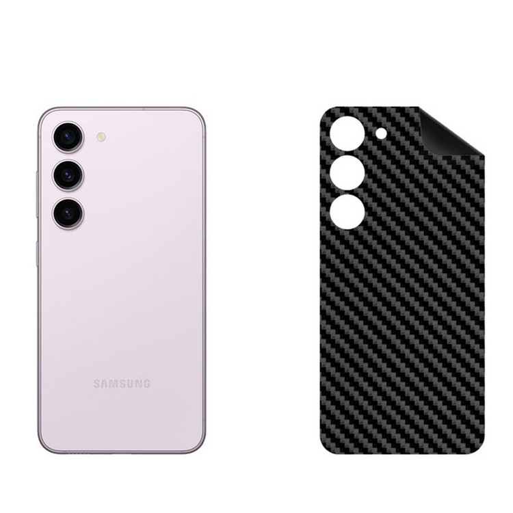 برچسب پوششی بستور مدل BT-Fiber طرح فیبر کربن مناسب برای گوشی موبایل سامسونگ Galaxy S23 Plus