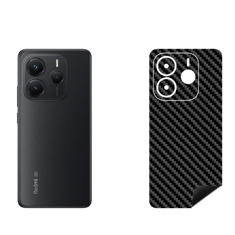 برچسب پوششی بستور طرح کربن مدل BT-Fiber طرح فیبر کربن مناسب برای گوشی موبایل شیائومی Redmi Note 14 5G