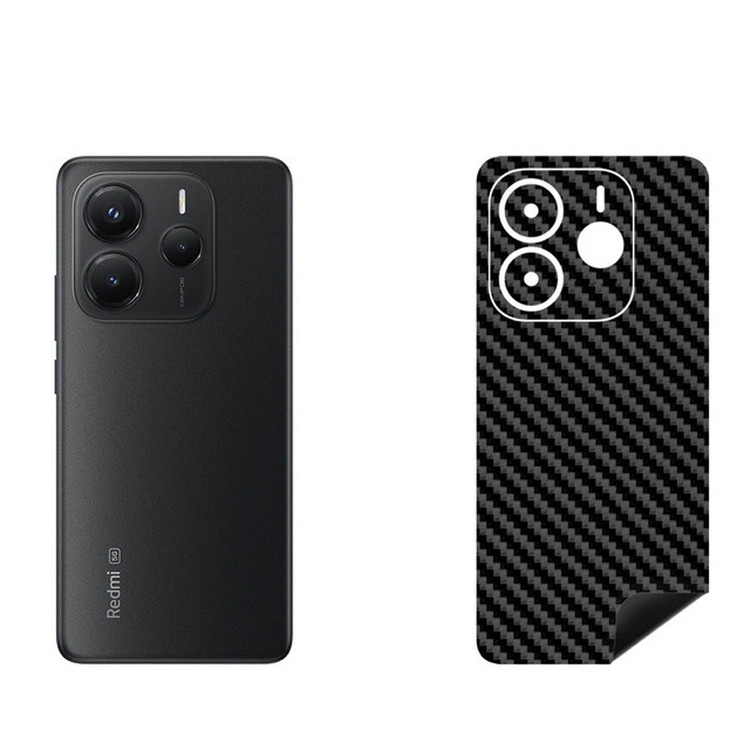 برچسب پوششی بستور طرح کربن مدل BT-Fiber طرح فیبر کربن مناسب برای گوشی موبایل شیائومی Redmi Note 14 5G