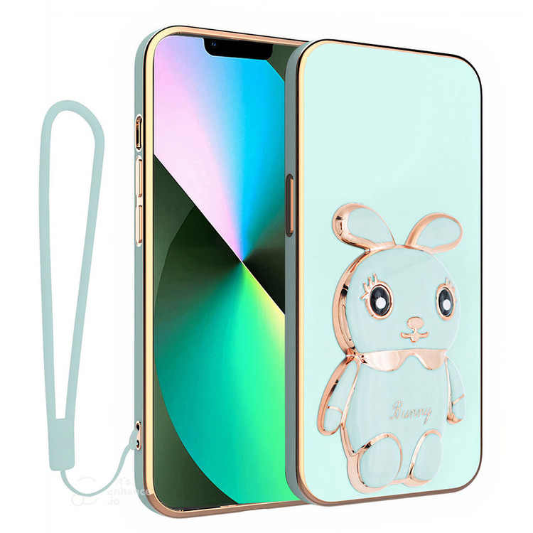 کاور گاردتک اساک مدل Bunny Strap مناسب برای گوشی موبایل اپل آیفون iPhone 13 Pro به همراه بند