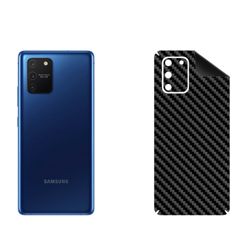 برچسب پوششی بستور مدل BT-Fiber طرح فیبر کربن مناسب برای گوشی موبایل سامسونگ Galaxy S10 Lite