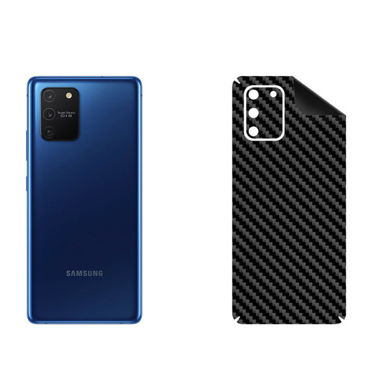 برچسب پوششی بستور مدل BT-Fiber طرح فیبر کربن مناسب برای گوشی موبایل سامسونگ Galaxy S10 Lite