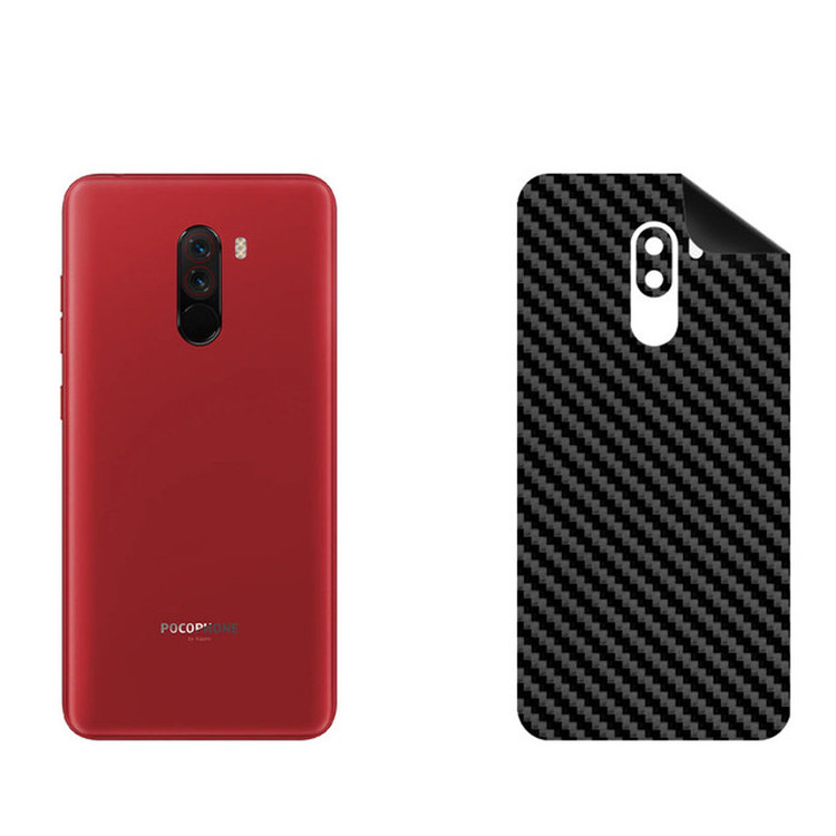 برچسب پوششی بستور مدل BT-Fiber طرح فیبر کربن مناسب برای گوشی موبایل شیائومی Pocophone F1