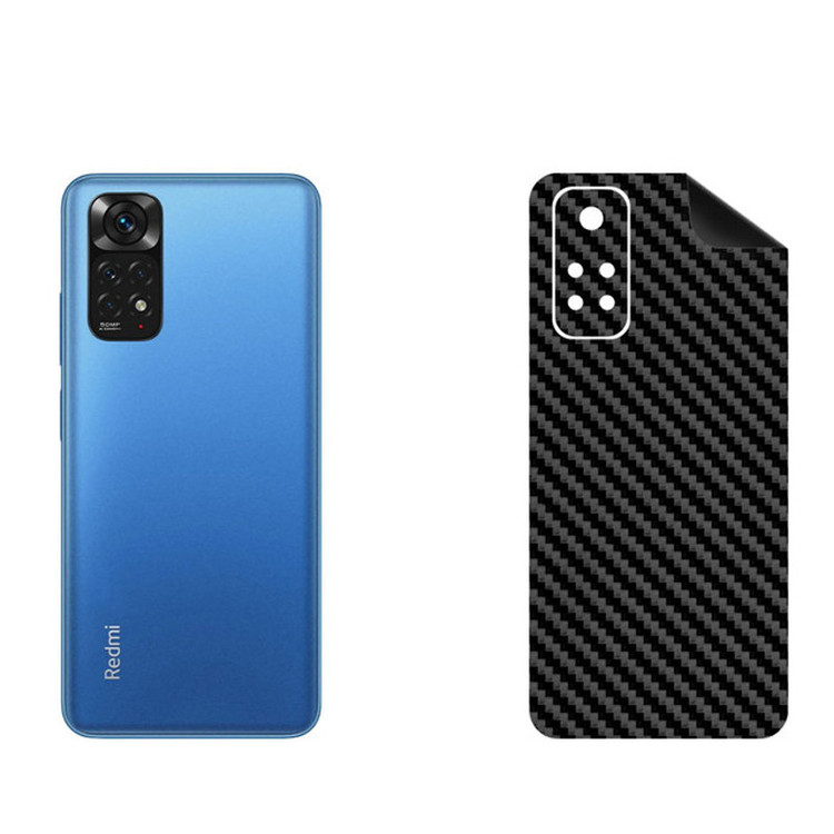برچسب پوششی بستور مدل BT-Fiber طرح فیبر کربن مناسب برای گوشی موبایل شیائومی Redmi Note 11