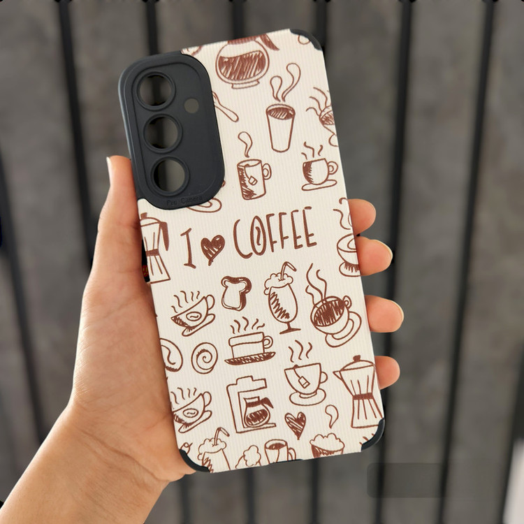 کاور مدل کبریتی طرح Coffee مناسب برای گوشی موبایل سامسونگ Galaxy A25