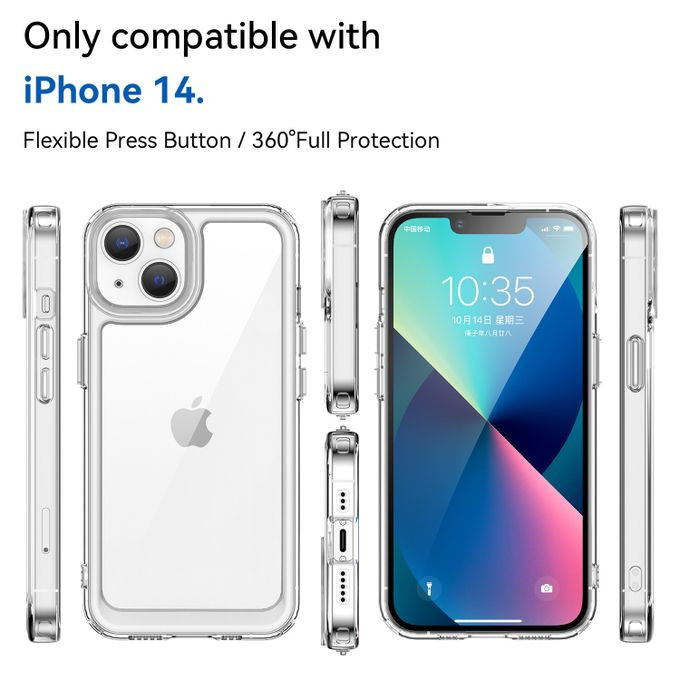 کاور اسپارتان مدل Airbag Space Strap مناسب برای گوشی موبایل اپل iPhone 15 به همراه بند آویز