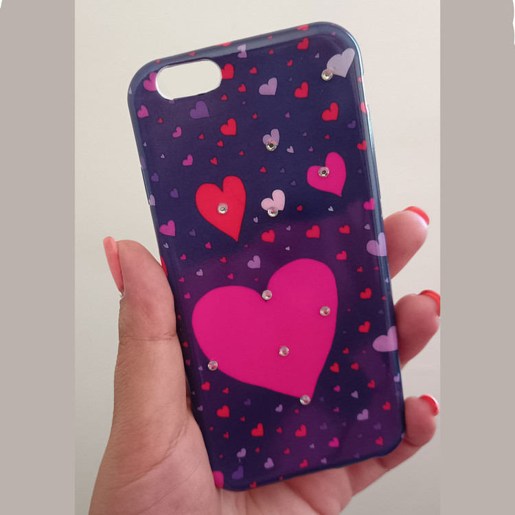 کاور مدل ژله ای کد01 طرح قلب مناسب برای گوشی موبایل اپل iPhone 6/6S