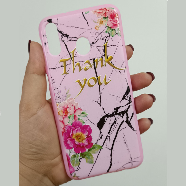 کاور مدل سیلیکونی کد 16 طرح گل مناسب برای گوشی موبایل سامسونگ Galaxy M20