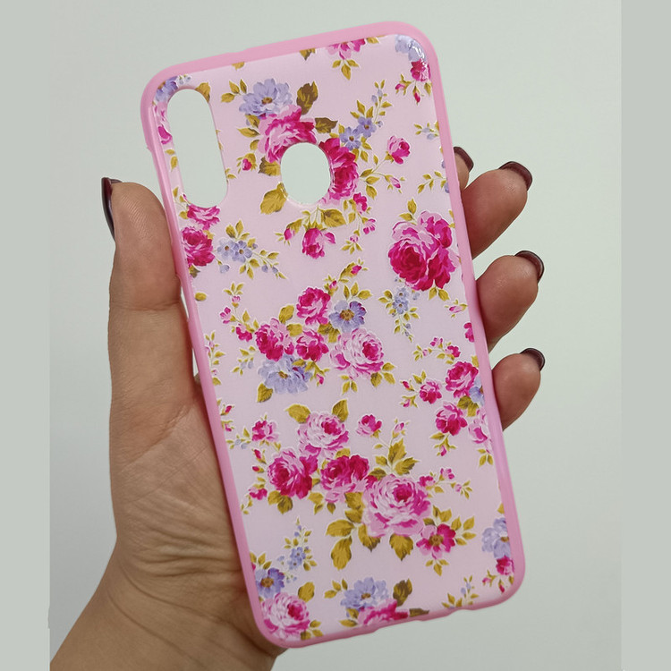 کاور مدل سیلیکونی کد 07 طرح گل مناسب برای گوشی موبایل سامسونگ Galaxy M20
