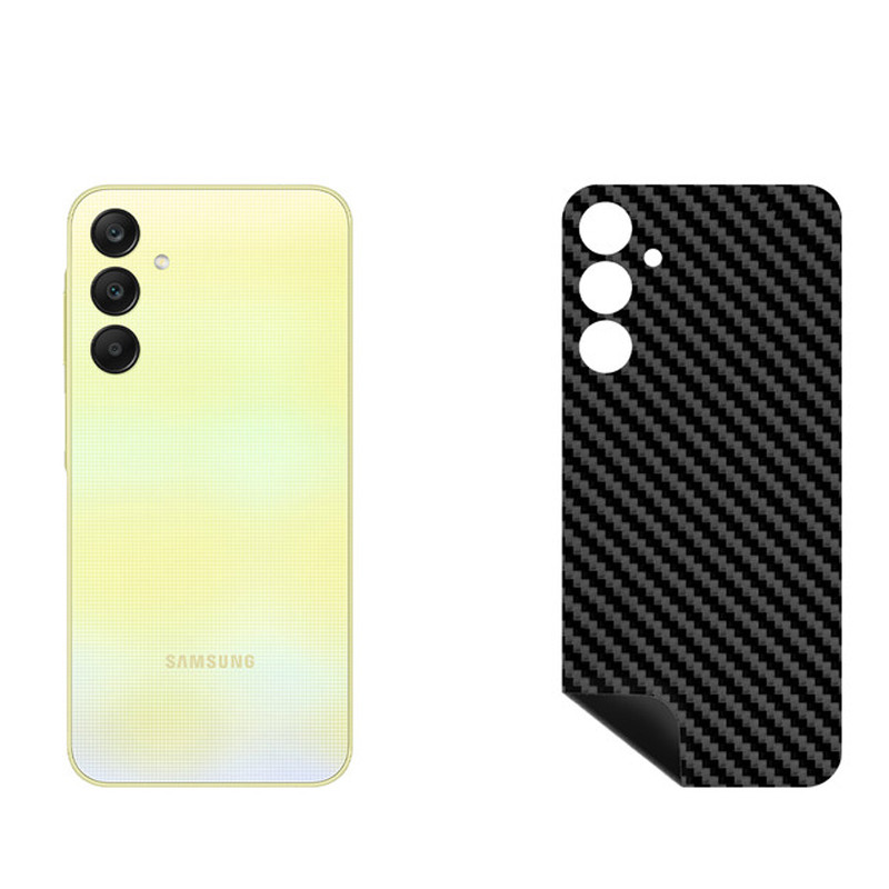 برچسب پوششی بستور مدل BT-Fiber طرح فیبر کربن مناسب برای گوشی موبایل سامسونگ Galaxy A25