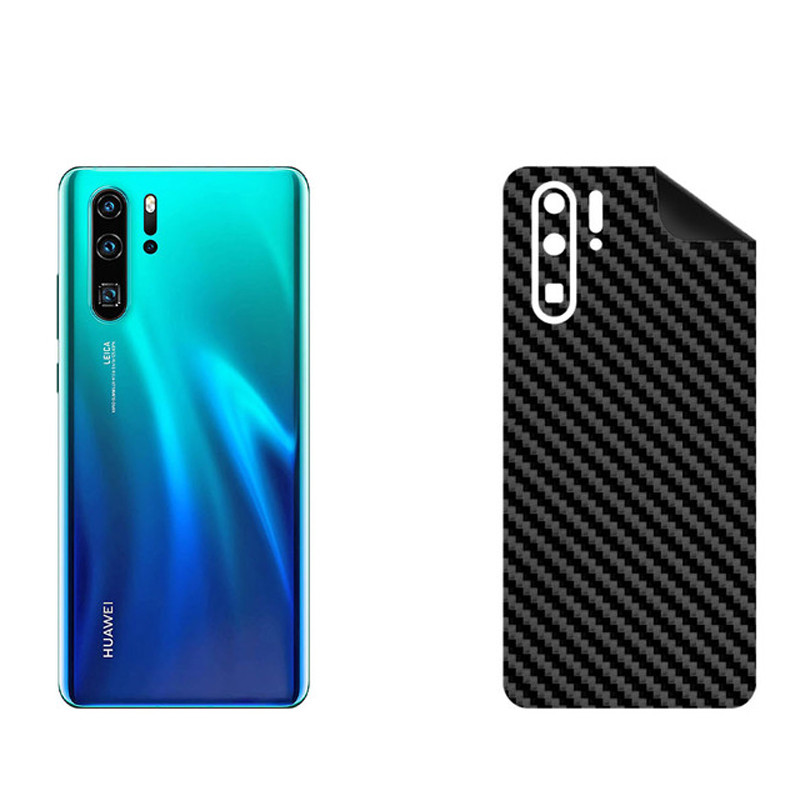 برچسب پوششی بستور مدل BT-Fiber طرح فیبر کربن مناسب برای گوشی موبایل هوآوی P30 Pro