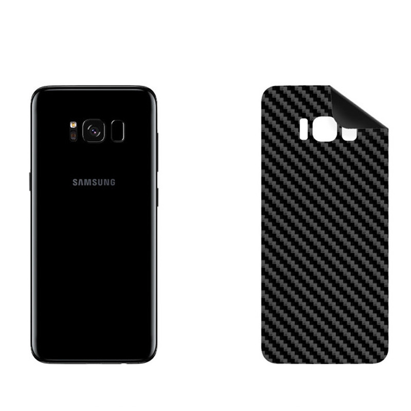 برچسب پوششی بستور مدل BT-Fiber طرح فیبر کربن مناسب برای گوشی موبایل سامسونگ Galaxy S8