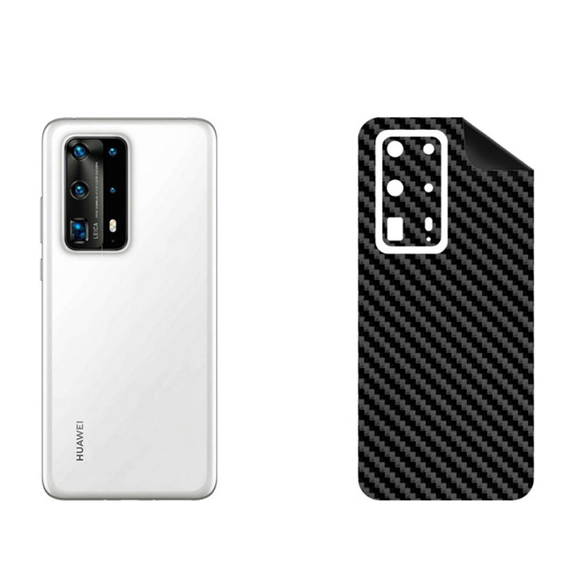 برچسب پوششی بستور مدل BT-Fiber طرح فیبر کربن برای گوشی موبایل هوآوی P40 Pro Plus