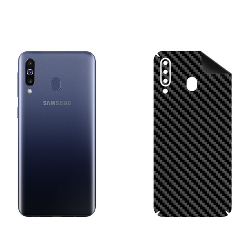 برچسب پوششی بستور مدل BT-Fiber طرح فیبر کربن مناسب برای گوشی موبایل سامسونگ Galaxy A40s