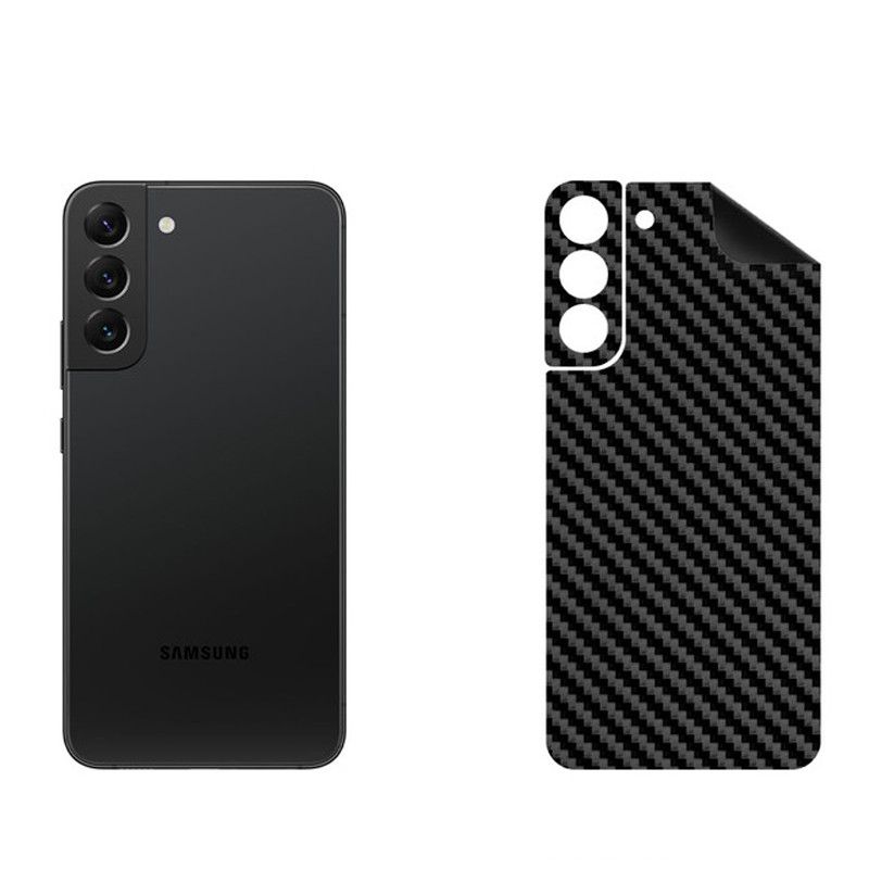 برچسب پوششی بستور مدل BT-Fiber طرح فیبر کربن مناسب برای گوشی موبایل سامسونگ Galaxy S22 Plus 5G