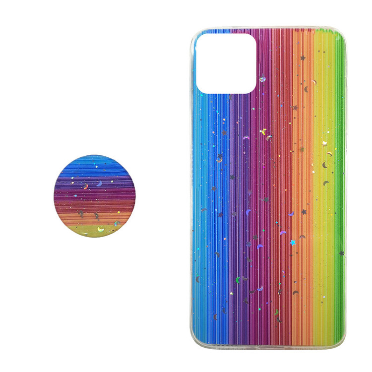 کاور مدل سیلیکونی مناسب برای گوشی موبایل اپل iPhone 11 به همراه پاپ سوکت