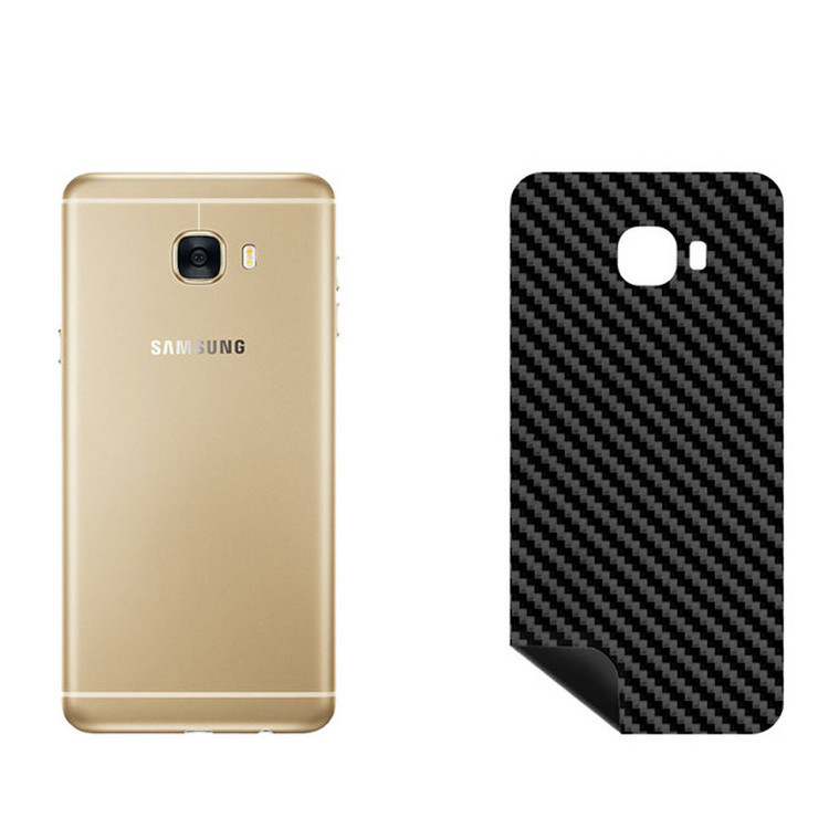 برچسب پوششی بستور مدل BT-Fiber طرح فیبر کربن مناسب برای گوشی موبایل سامسونگ Galaxy C7
